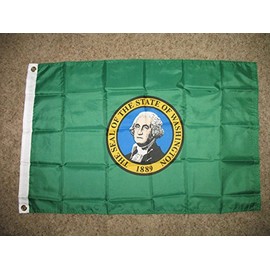USA Flag & State of Washington 2X3 Flag Banner