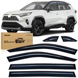 Nilight Window Rain Guards for Toyota Rav4 2019 2020 2021 2022 2023 2024, Out-Channel Window Visors Vent Wind Deflectors-6PCS