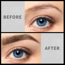 JIAYUTONG 2 Prong Tip Microblading Eyebrow Pen With Brush- 2-in-1 Waterproof Eyebrow Pencil, Long-Lasting Natural Hair-Like Brows, Smudge-Proof & Easy to Use (With Brush 02#Brown)