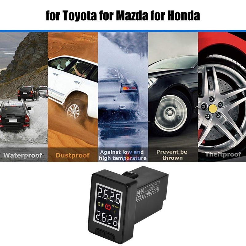 Tire Pressure Sensor,Car Tire Pressure Monitor System TPMS with 4