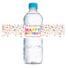 Star Confetti Themed Birthday Party Waterproof Water Bottle Sticker Wrappers,