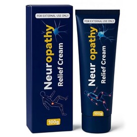 Neuropathy Relief Cream, Nerve Cream with Capsaicin, Arnica, Menthol, Fast Absorbing Formula for Feet, Hands, Legs, and Waist 100g (1pc)