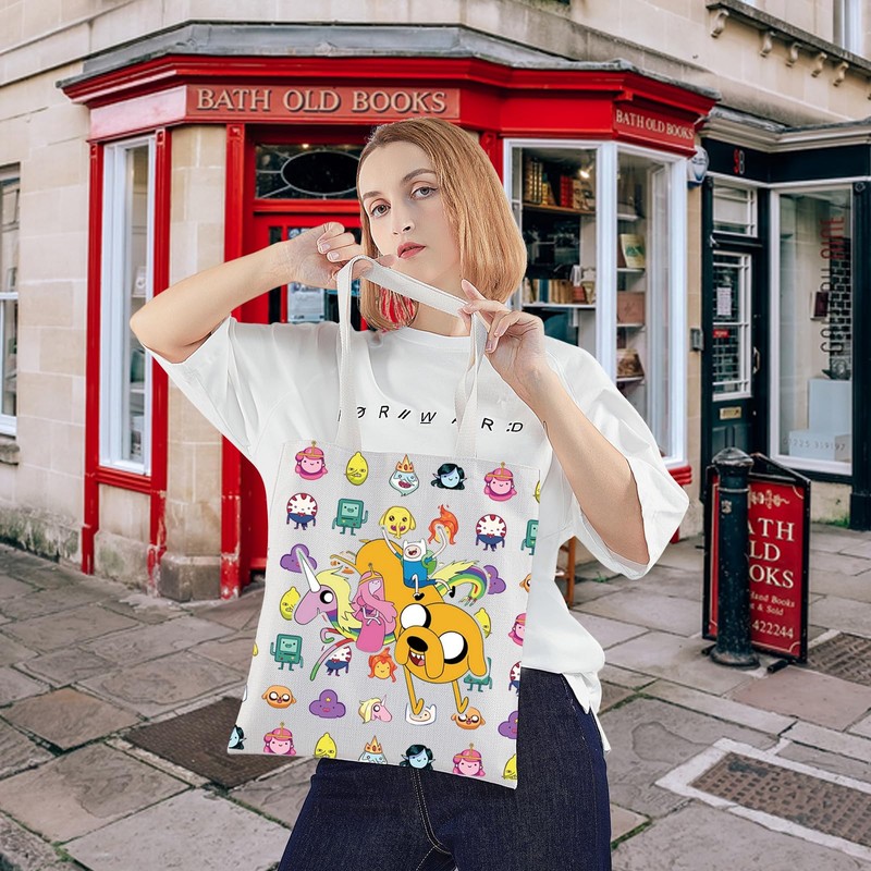 KEYCHIN Finn And Jake Fans Tote Bag Adventure Cartoon Gifts