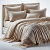 FabGoods Bamboo Fitted BedSheet (Warm Taupe)