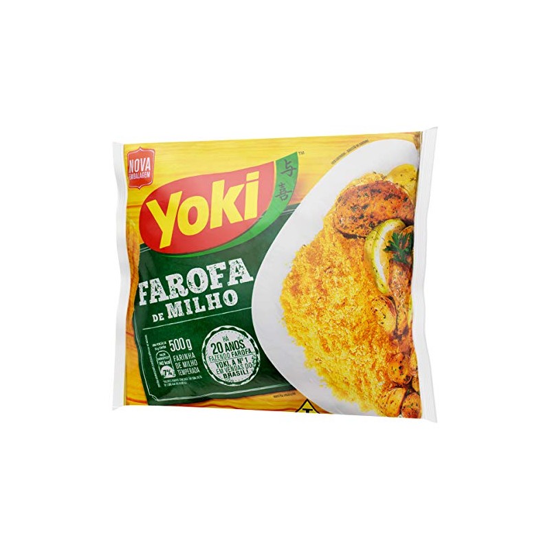 Yoki Seasoned Corn Flour 17.6 Oz Farofa De Milho PACK,