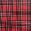 Red Christmas Plaid 4.5oz Shirting Flannel Fabric for Festive Family