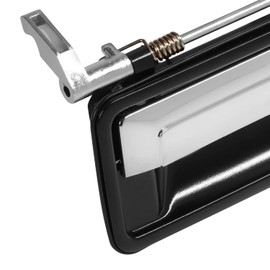 Auto Dynasty Factory Style Front Rear Outer Door Handle Compatible with Buick Reatta Regal Chevy Corsica Sedan 1987-1993, Passenger Right Side, Textured Chrome/Black