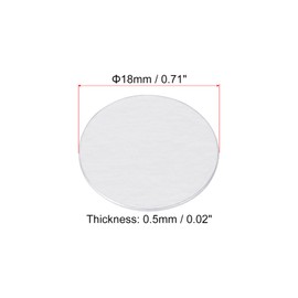 PATIKIL 18mm/0.71" Aluminum Foil Cap Liner, 75 Pack Resistant Tamper Induction Heat Sealer Sealing Liners for PET Plastic Bottle Jar Lid