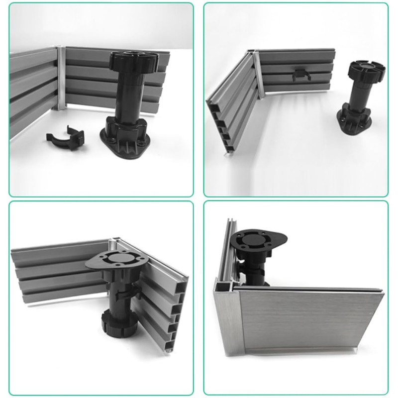 Lowats Kitchen Base Clips Pack of 15 Skirting Board Holders