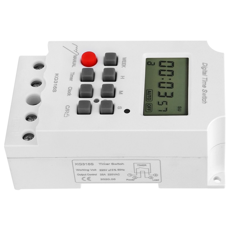 Digital Time Switch LCD MicroComputer Timer Second Control Timing 32