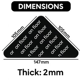 Kolibrox Rug Gripper for Hardwood Floors - Anti Slip Rug Pads or Carpet Stickers for All Types & Sizes of Rugs - Easy to Apply, Washable & Reusable - Perfect for Home, Office & More | 12Pcs / 1 Set