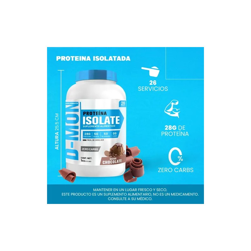 Proteína Whey Hs Hidrolizada Isolate D-mon 1 Kg Sabores Sabo