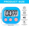 WDKXCN Magnetic Kitchen Timer, Pack of 6 Stopwatch Digital, 6