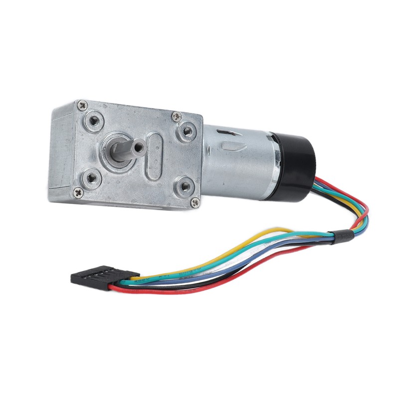JGY‑370 DC Worm Gear Motor Gear Motor with Encoder Biaxial
