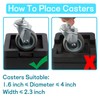 BTSD-home 2 Inch Heavy Duty Bed Risers 4 Inch Adjustable