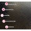 XUANINY 11-Sheet Peel and Stick Backsplash Tiles, Brushed Aluminum Surface