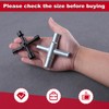 LEONTOOL Cross Key Wrench, 2-Piece Electric Cabinet Key, Universal Multi-functional