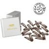 HAARallerliebst Hair Clips Small (Pack of 20, Brown, 3.9 cm)