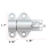 INIRET 2 Packs Self-Closing Latches，Silver Gray Spring Door Lock，Resilient Bolt