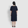 jaju [JAJU] Women's Soft 5-Button Lounge Dress_Navy