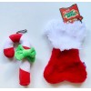 Unbranded Christmas Dog Candy Cane Toy & Bone Stocking Set