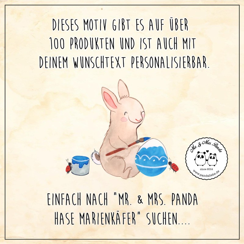 Mr. & Mrs. Panda DIN A4 Baumwoll Notizbuch Hase Marienkäfer