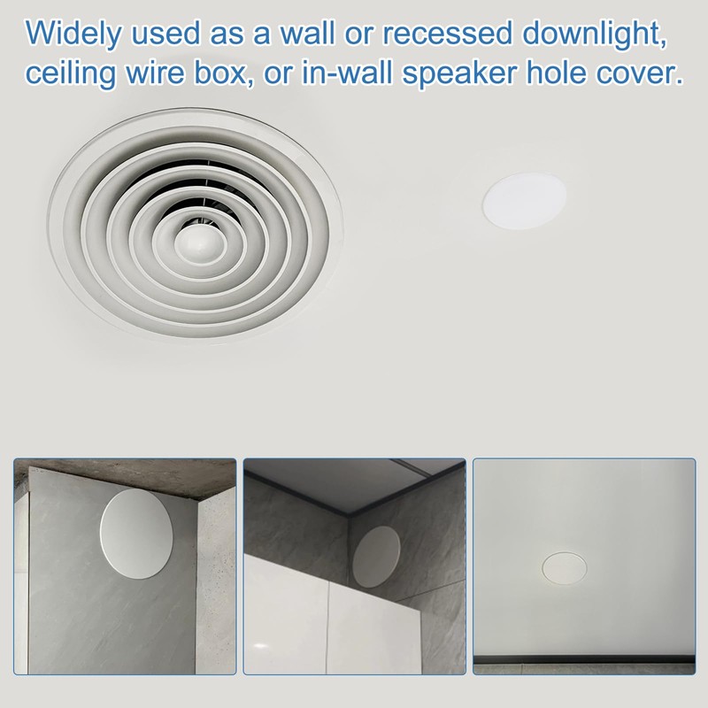 PATIKIL 185mm / 7.3" Diameter Spring Ceiling Hole Cover Plate,
