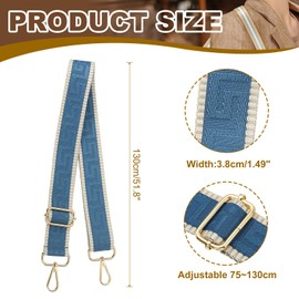 PATIKIL Purse Strap, Adjustable Crossbody Bag Straps Wide Shoulder Strap Universal Replacement Shoulder Bag Belt for Women's Handbags Canvas Satchels Bag Backpack, Navy Blue