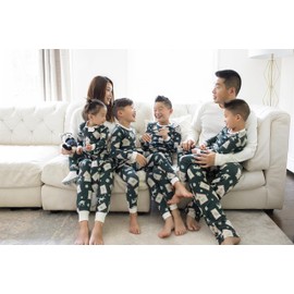 Burt's Bees Baby Baby 1-Piece Family Jammies Matching Holiday Organic Cotton Pajamas, Letters to Santa, 3-6 Months