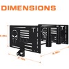 Tour Pack Wall Mount Bracket, Storage Rack for Harley Touring