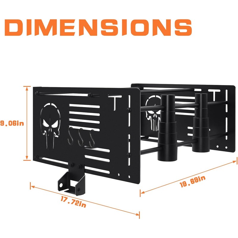 Tour Pack Wall Mount Bracket, Storage Rack for Harley Touring