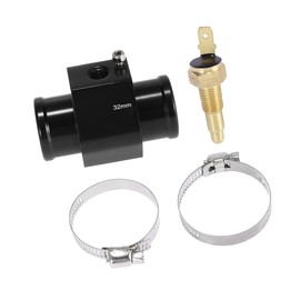 REPAIROCK 1 Set Auto Engine Coolant Temperature Sensor Switch Radiator Hose Fitting Adapter 32mm 200'F On-185'F Off Auto Replacement Parts
