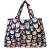 allydrew Large Foldable Tote Nylon Reusable Grocery Bag, Crazy Cats