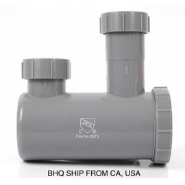 Universal P-Trap Shampoo Bowl Sink Hair PVC Beauty Barber Salon Equipment