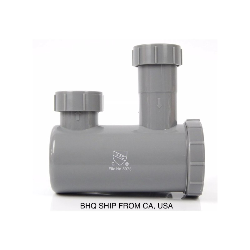 Universal P-Trap Shampoo Bowl Sink Hair PVC Beauty Barber Salon