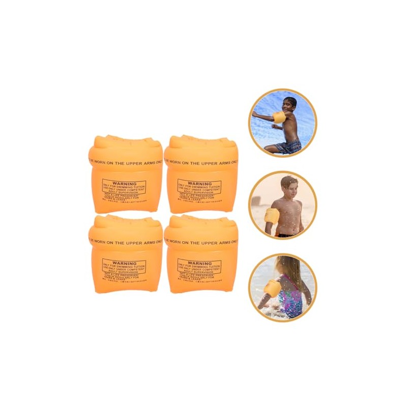 Kisangel Beginner's Swimming Aid 4pcs Arm Floaties Inflatable Swim Armbands