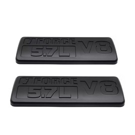 2PCS Overlay I-Force 5.7L V8 Emblem 3D Door Badge NamePlate Replacement for 2007-2013 IFORCE (Matte Black)