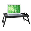 Bed Tray Table with Folding Legs Wooden Serving Breakfast in
