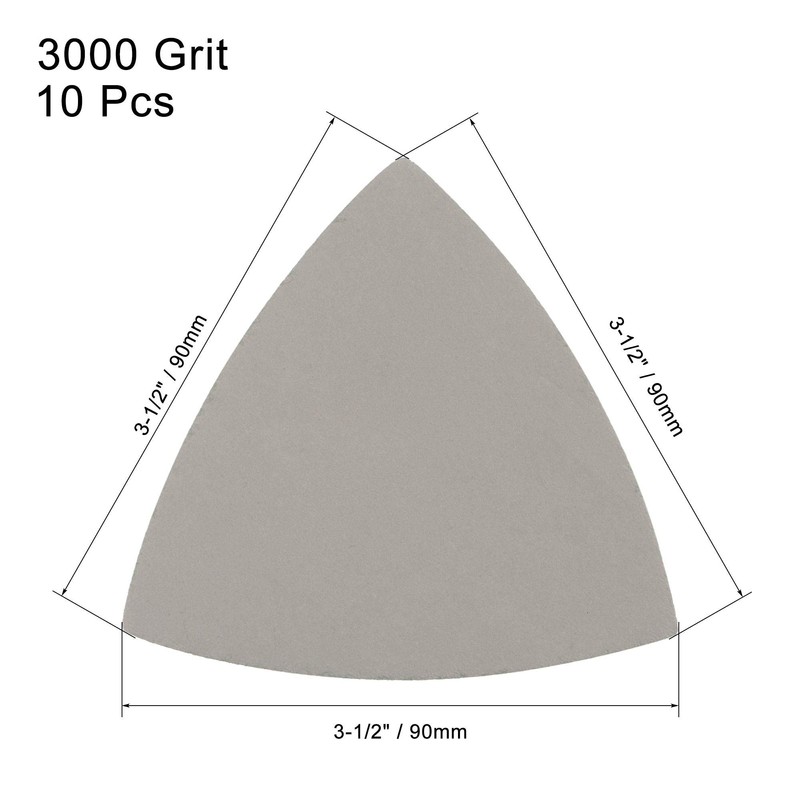 sourcing map Triangular Sandpaper Hook and Loop Triangle Sanding Pad