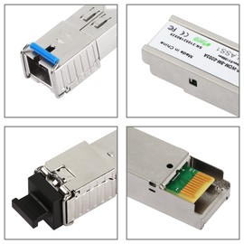 CERRXIAN 1.25G Single Mode BIDI SFP SC Module Fiber Transceiver,SFP-WDM-SM,3KM SC Tx1550nm/Rx1310nm-1 Pair