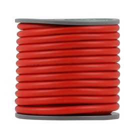 BINNEKER 12 Gauge Silicone Wire Spool Red 25 feet Ultra Flexible High Temp 200 deg C 600V 12 AWG Silicone Rubber Wire 680 Strands of Tinned Copper Wire Stranded Wire for Model Low Impedance