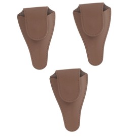 VICASKY 3pcs Cuticle Scissor Cover PU Protective Cap for Cuticle Nippers Chic Durable Design Soft Stylish Manicure Accessory for Nail Clippers Deep