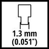 Genuine Einhell Replacement Chain 25.5 cm (Chainsaw Accessory, Fits Petrol