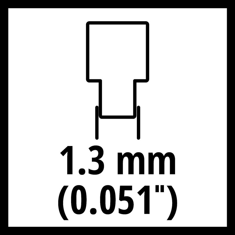 Genuine Einhell Replacement Chain 25.5 cm (Chainsaw Accessory, Fits Petrol