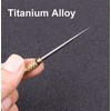 Pack of 6 TPortable Titanium Toothpicks, Integrated Toothpick with Key