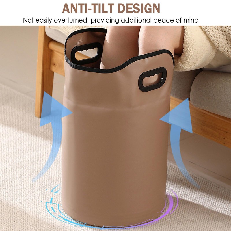Collapsible Foot Bath Basin with Drainage Hole, Portable Foot Soak