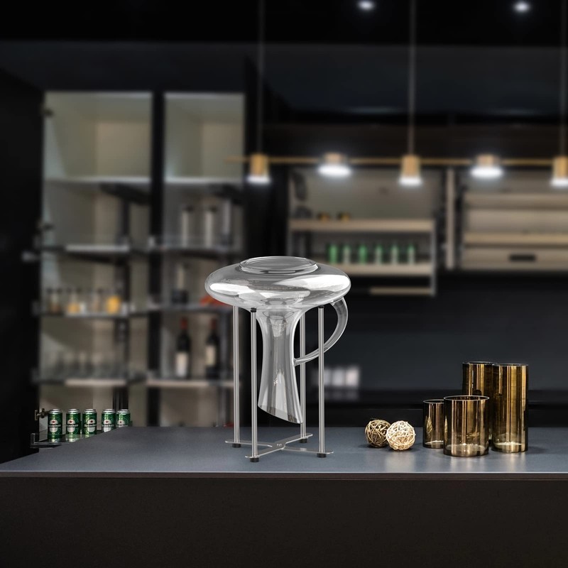 SHILFID Plastic Bag & Bottle Drying Rack, Multifunctional Wine Decanter