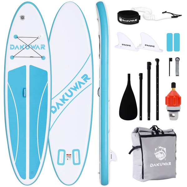 DAKUWAR Inflatable Paddle Board 10'x31.5''x6'' Folding Stand up Paddle Boards