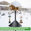 92 in Bird Feeder Pole with Squirrel Baffle & Shepherds