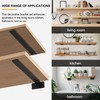 HITOMEN Heavy Duty Floating Shelf Brackets, 10-Inch (1/5'' Thick) Hidden